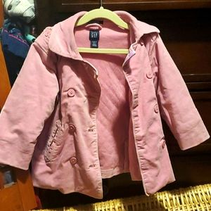 Kids pink lined Corduroy jacket